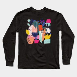 abstract garden Long Sleeve T-Shirt